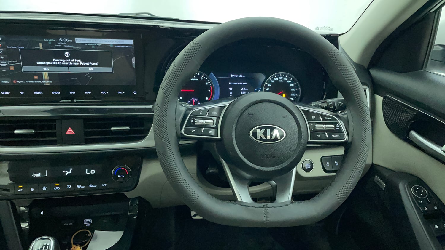 Used 2019 Kia Seltos GTX Plus 1.4 Petrol Manual interior STEERING VIEW