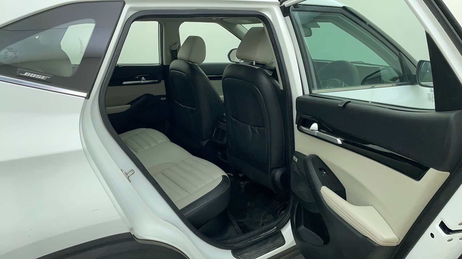 Used 2019 Kia Seltos GTX Plus 1.4 Petrol Manual interior RIGHT SIDE REAR DOOR CABIN VIEW