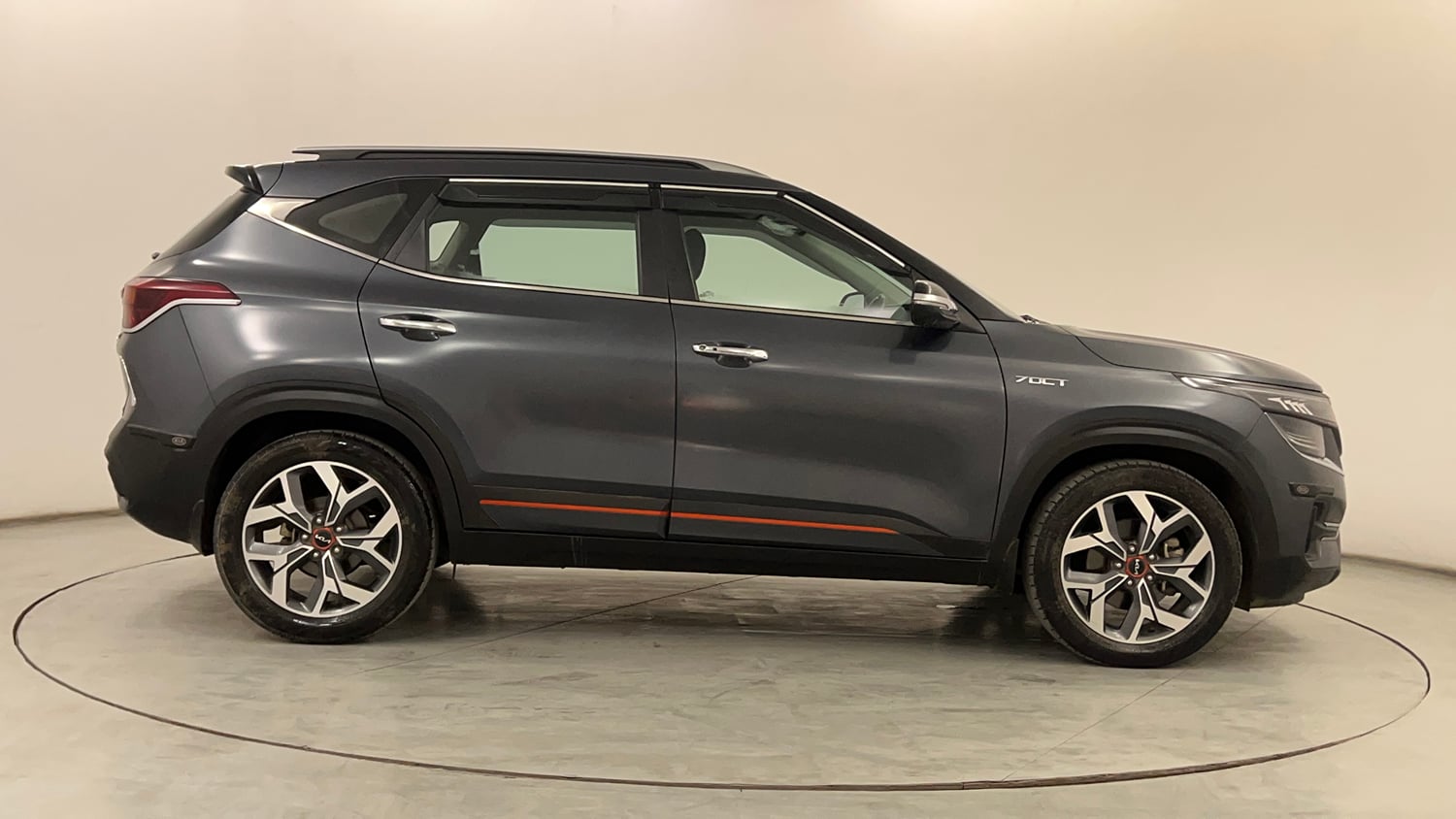 Used 2022 Kia Seltos X Line 1.4 DCT Petrol Automatic exterior RIGHT SIDE VIEW