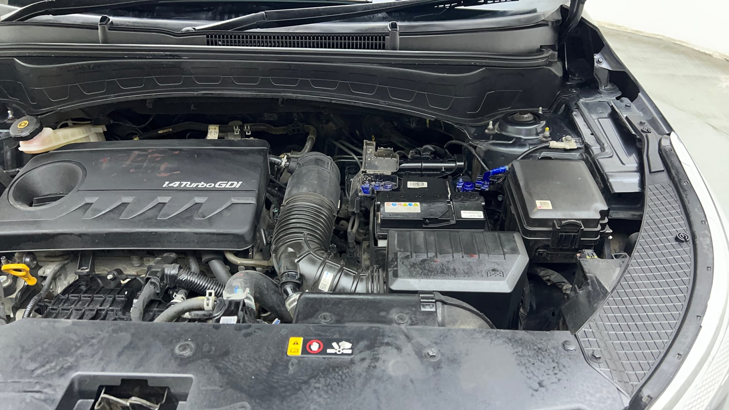 Used 2023 Kia Seltos GTX Plus 1.4 Petrol Manual engine ENGINE LEFT SIDE VIEW