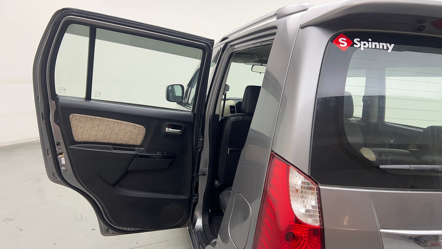 Used 2018 Maruti Suzuki Wagon R 1.0 VXI AMT (O) Petrol Automatic interior LEFT REAR DOOR OPEN VIEW