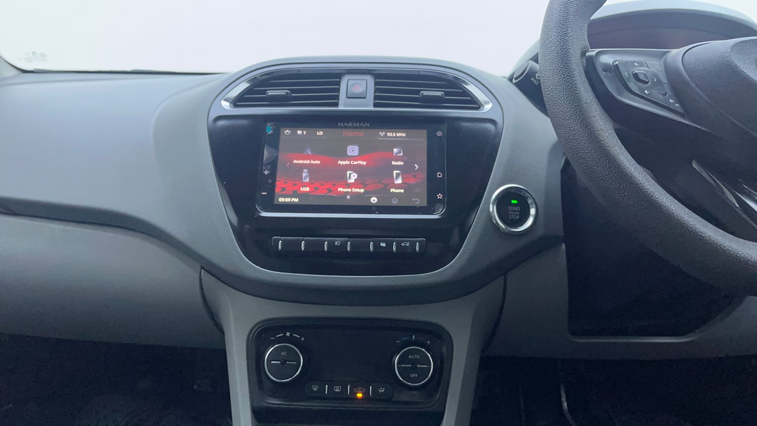 Used 2023 Tata Tigor XZ Plus Petrol Manual interior MUSIC SYSTEM & AC CONTROL VIEW