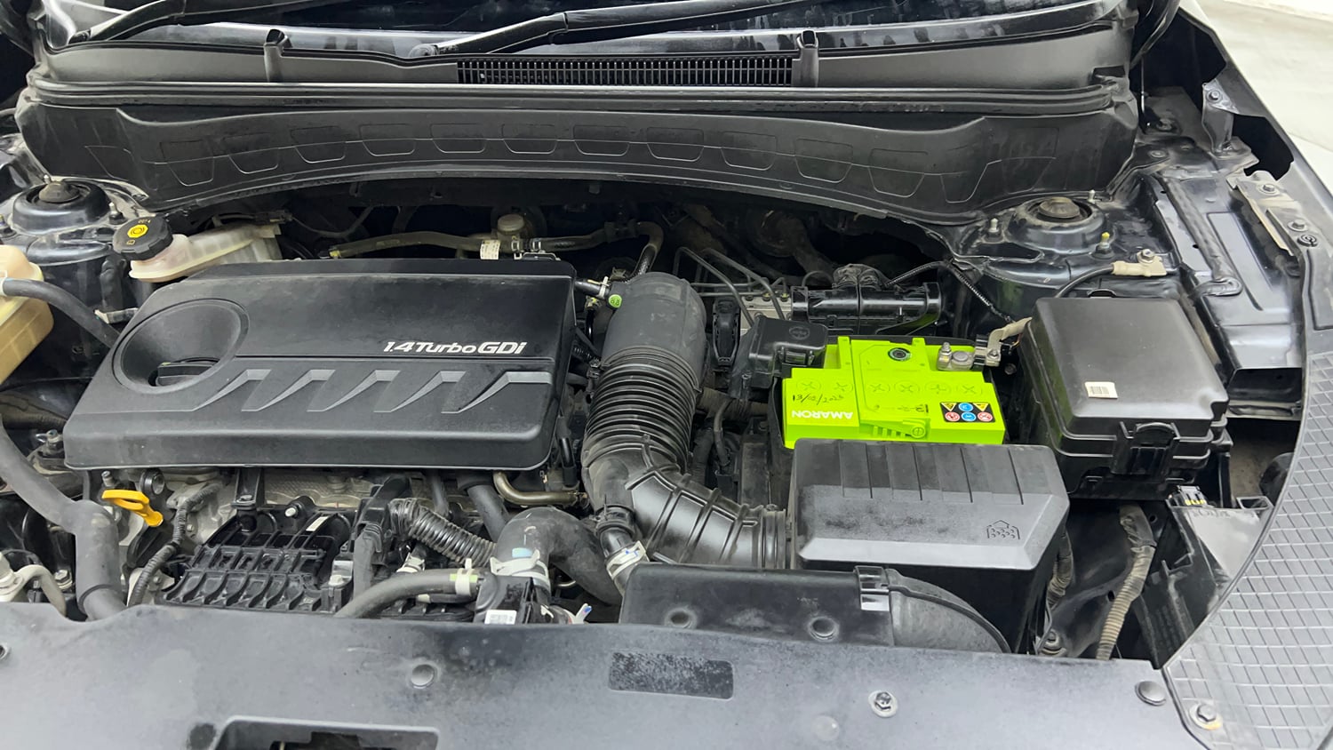 Used 2023 Kia Seltos X Line 1.4 DCT Petrol Automatic engine ENGINE LEFT SIDE VIEW