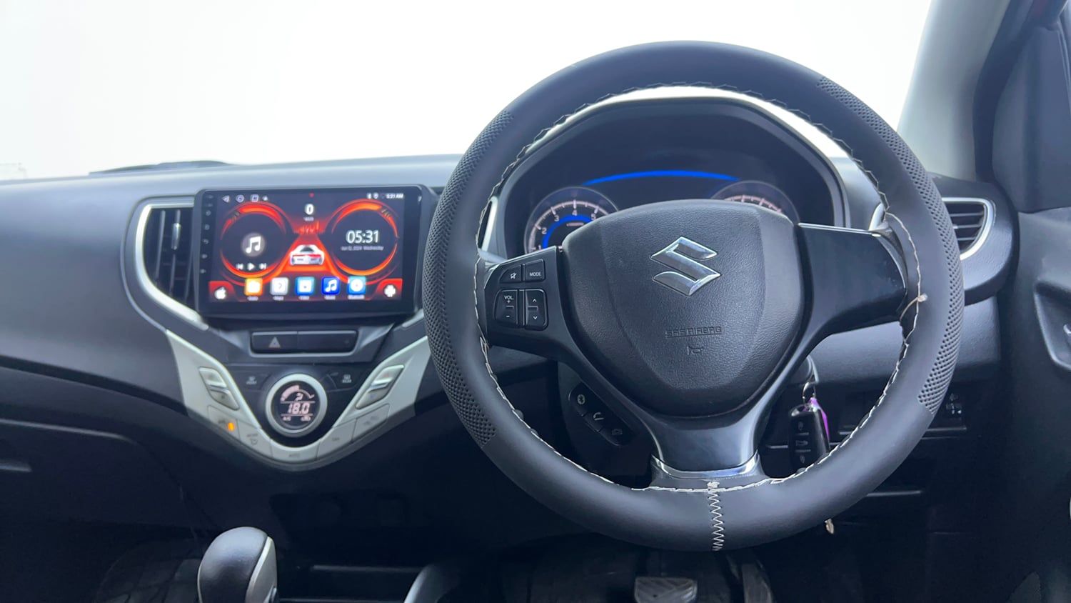 Used 2016 Maruti Suzuki Baleno Delta 1.2 AT Petrol Automatic interior STEERING VIEW