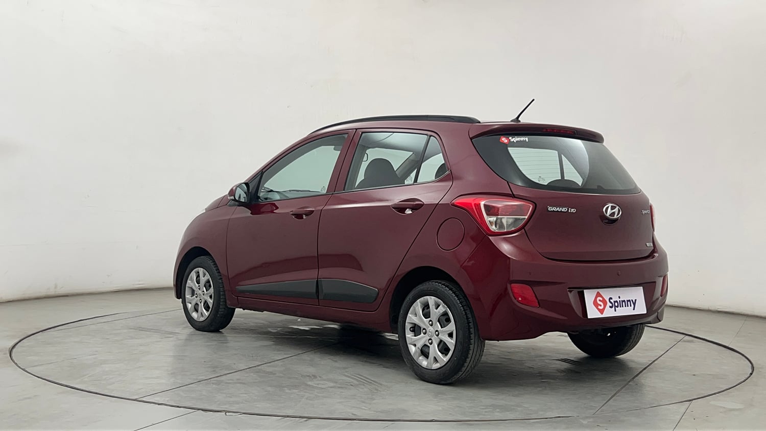 Used 2015 Hyundai Grand i10 Sportz 1.2 Kappa VTVT Petrol Manual exterior LEFT REAR CORNER VIEW