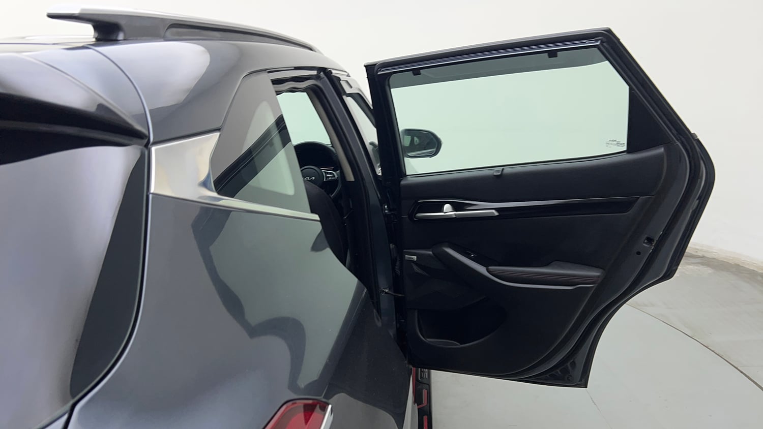 Used 2023 Kia Seltos GTX Plus 1.4 Petrol Manual interior RIGHT REAR DOOR OPEN VIEW