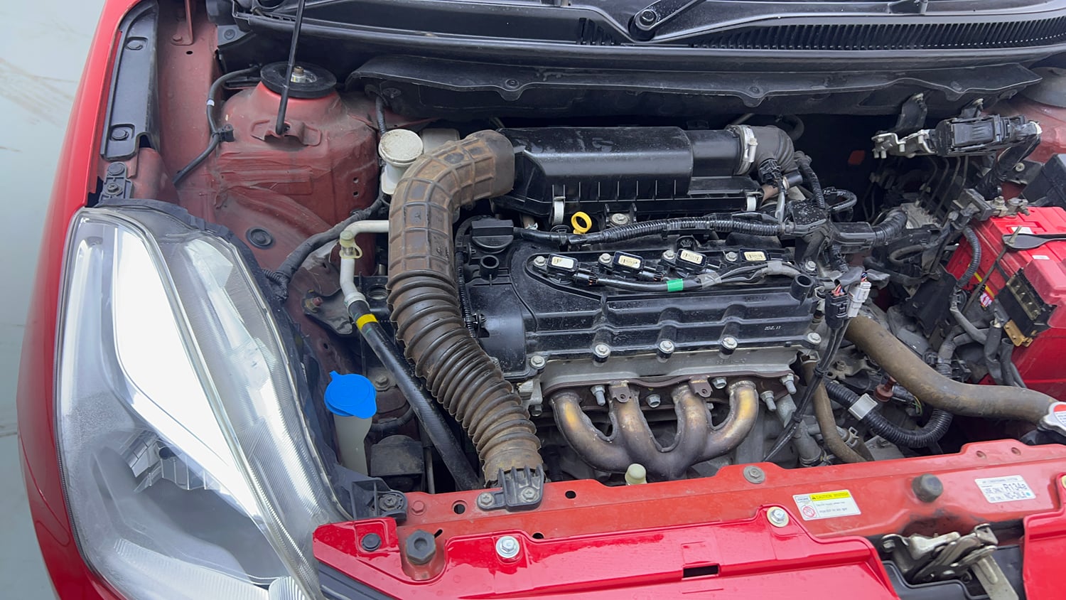 Used 2017 Maruti Suzuki Baleno Zeta 1.2 AT Petrol Automatic engine ENGINE RIGHT SIDE VIEW