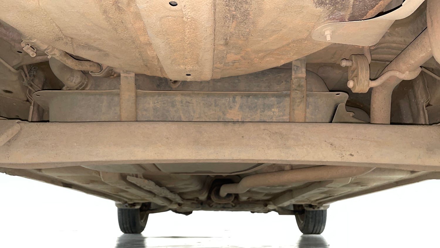 Used 2017 Hyundai Grand i10 Sportz (O) 1.2 Kappa VTVT Petrol Manual extra REAR UNDERBODY VIEW (TAKEN FROM REAR)