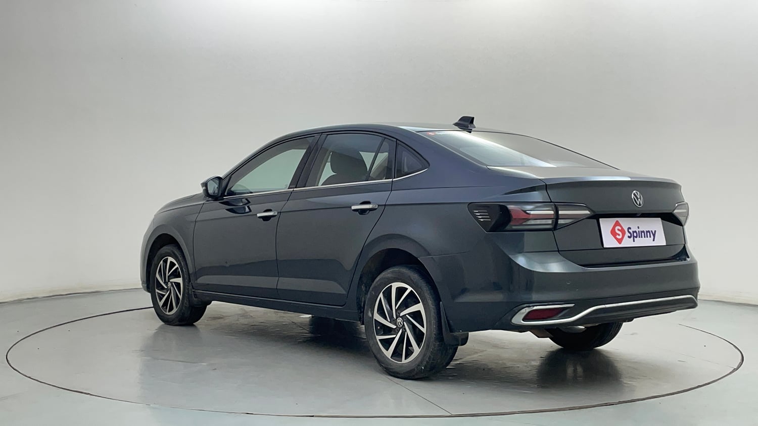 Used 2022 Volkswagen Virtus Topline 1.0 TSI AT Petrol Automatic exterior LEFT REAR CORNER VIEW