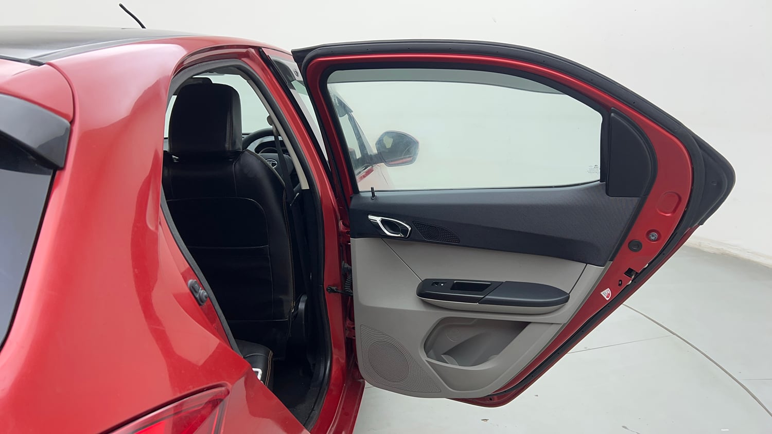 Used 2017 Tata Tiago Revotron XZA Petrol Automatic interior RIGHT REAR DOOR OPEN VIEW