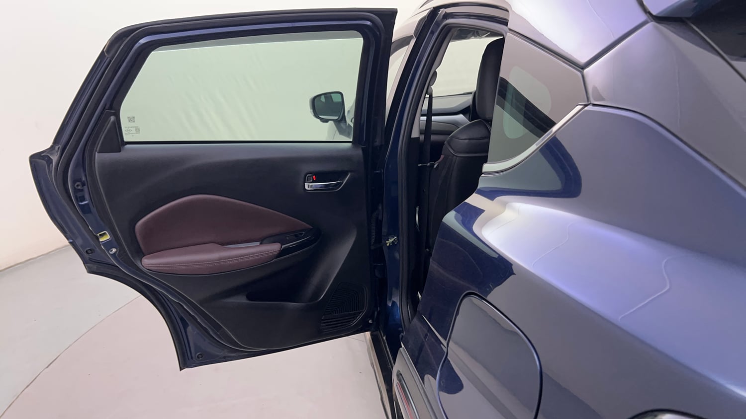 Used 2024 Maruti Suzuki Fronx Alpha 1.0L Turbo 6 AT Petrol Automatic interior LEFT REAR DOOR OPEN VIEW