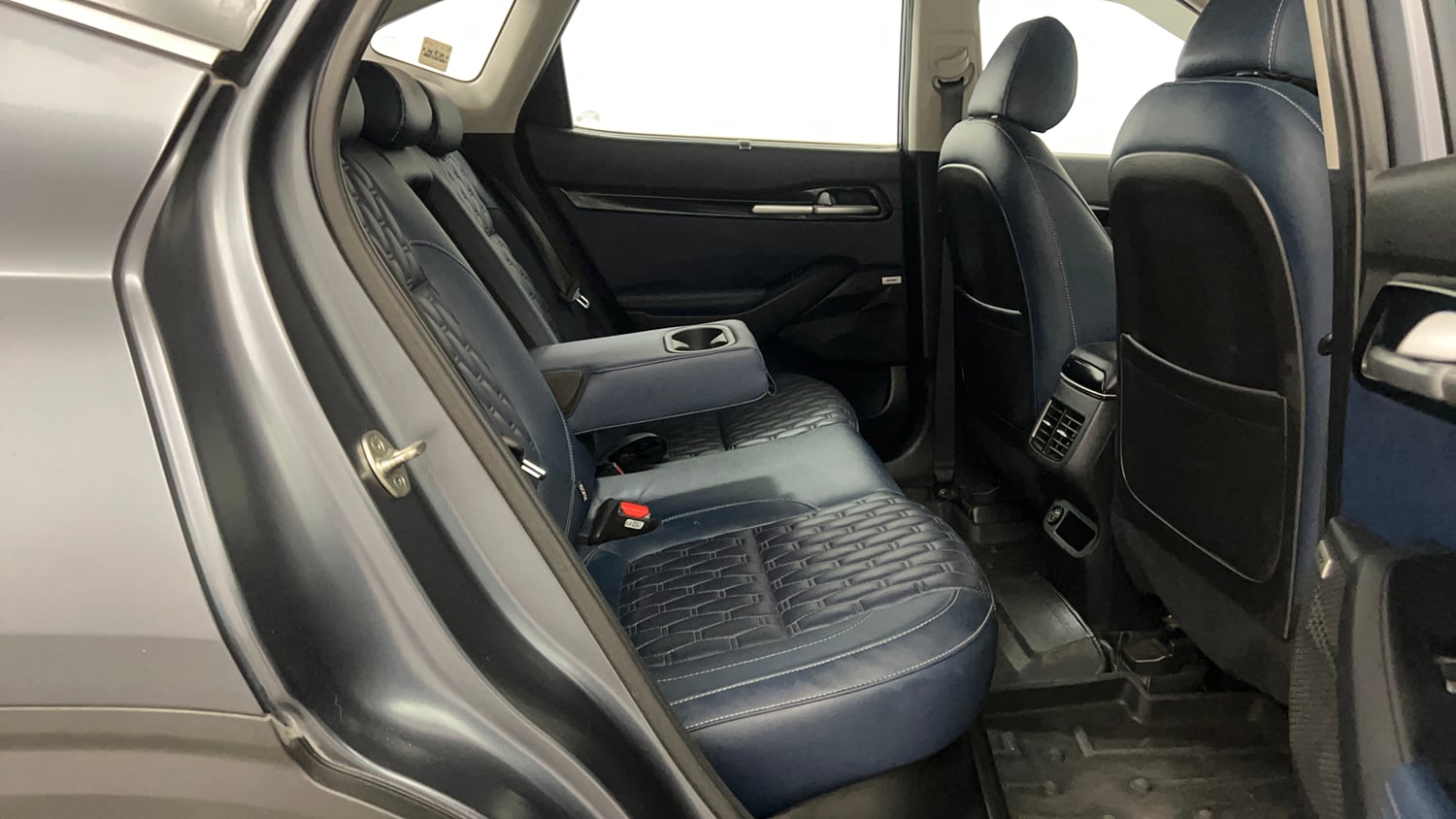 Used 2022 Kia Seltos X Line 1.4 DCT Petrol Automatic interior RIGHT SIDE REAR DOOR CABIN VIEW