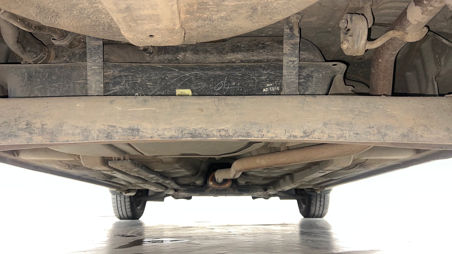Used 2019 Hyundai Grand i10 Sportz 1.2 Kappa VTVT Petrol Manual extra REAR UNDERBODY VIEW (TAKEN FROM REAR)