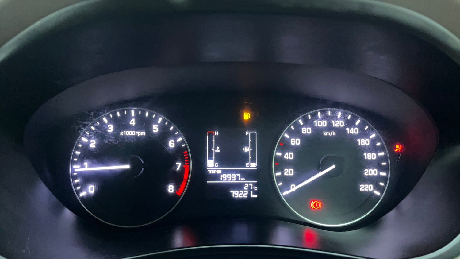 Used 2017 Hyundai Elite i20 Sportz 1.2 Petrol Manual interior CLUSTERMETER VIEW