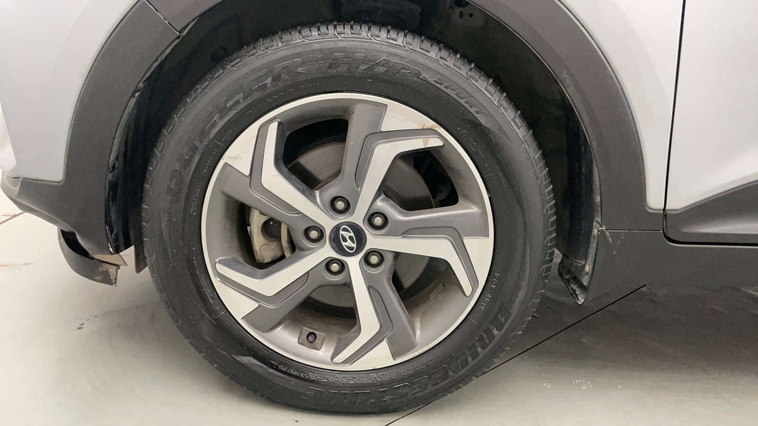 Used 2019 Hyundai Creta SX 1.6 AT Petrol Petrol Automatic tyres LEFT FRONT TYRE RIM VIEW