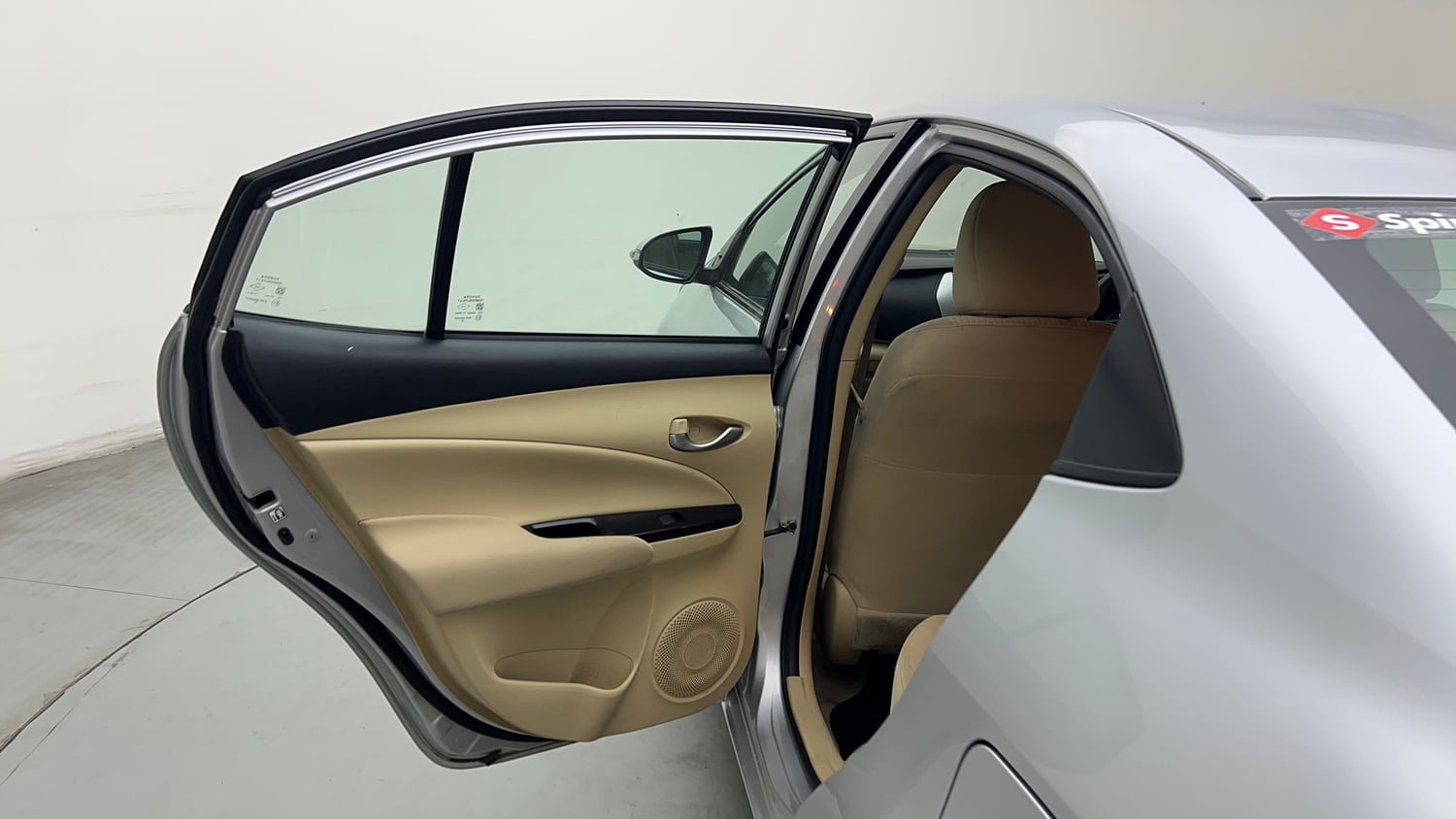 Used 2019 Toyota Yaris G CVT Petrol Automatic interior LEFT REAR DOOR OPEN VIEW