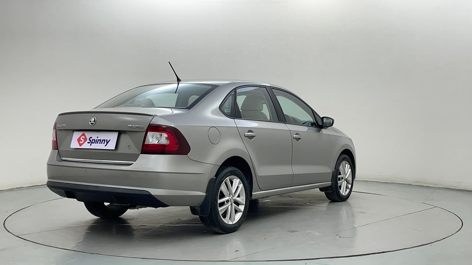 Used 2018 Skoda Rapid Style 1.6 MPI Petrol Manual exterior RIGHT REAR CORNER VIEW