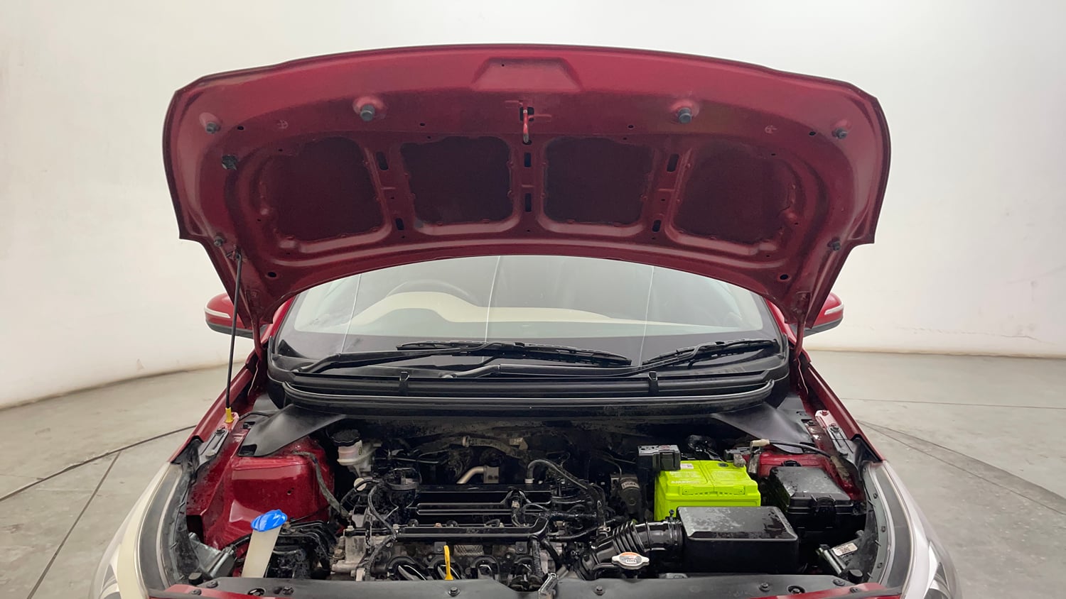 Used 2017 Hyundai Elite i20 Asta 1.2 (O) Petrol Manual engine ENGINE & BONNET OPEN FRONT VIEW
