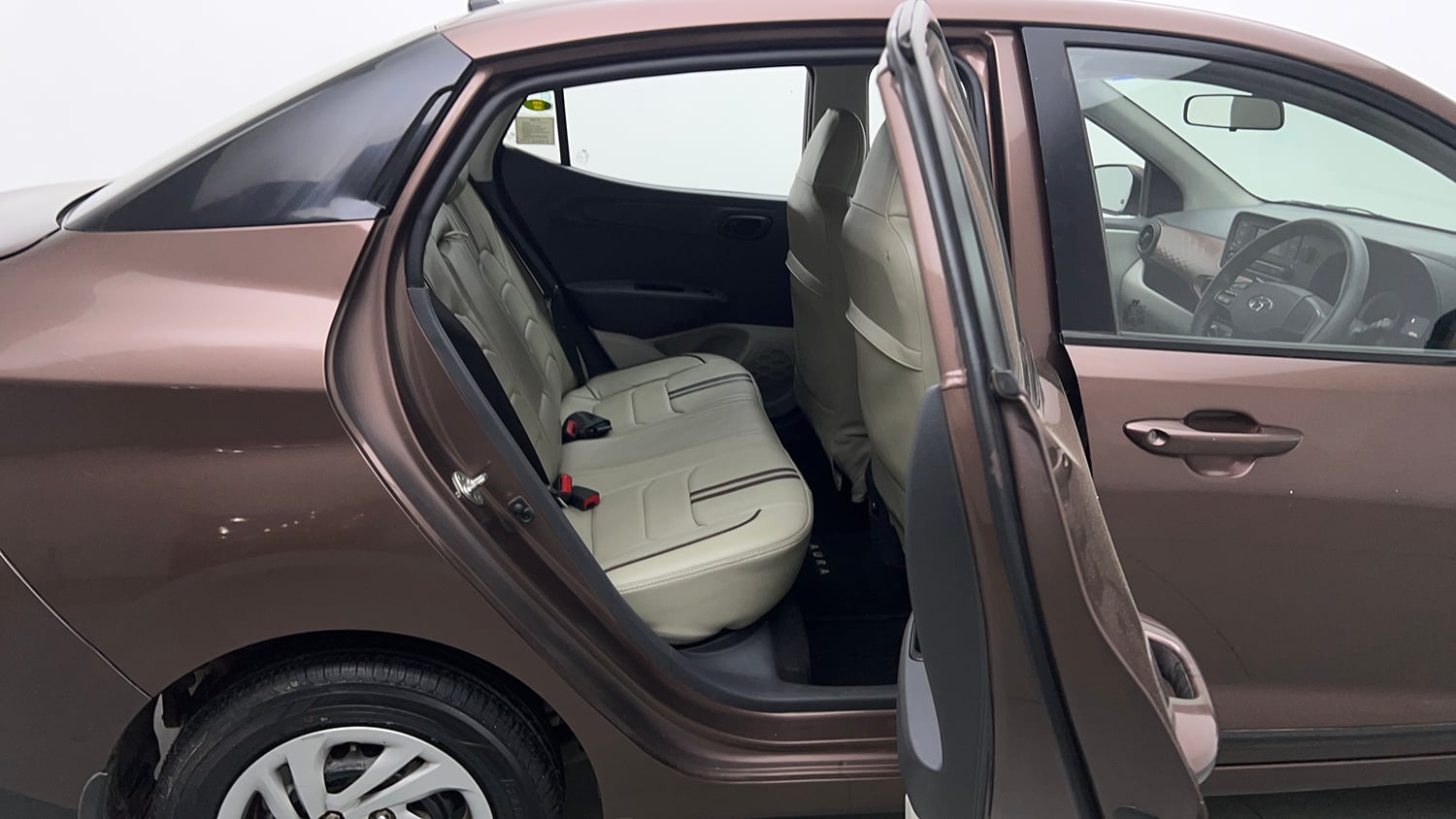 Used 2021 Hyundai Aura S 1.2 CNG Cng Manual interior RIGHT SIDE REAR DOOR CABIN VIEW