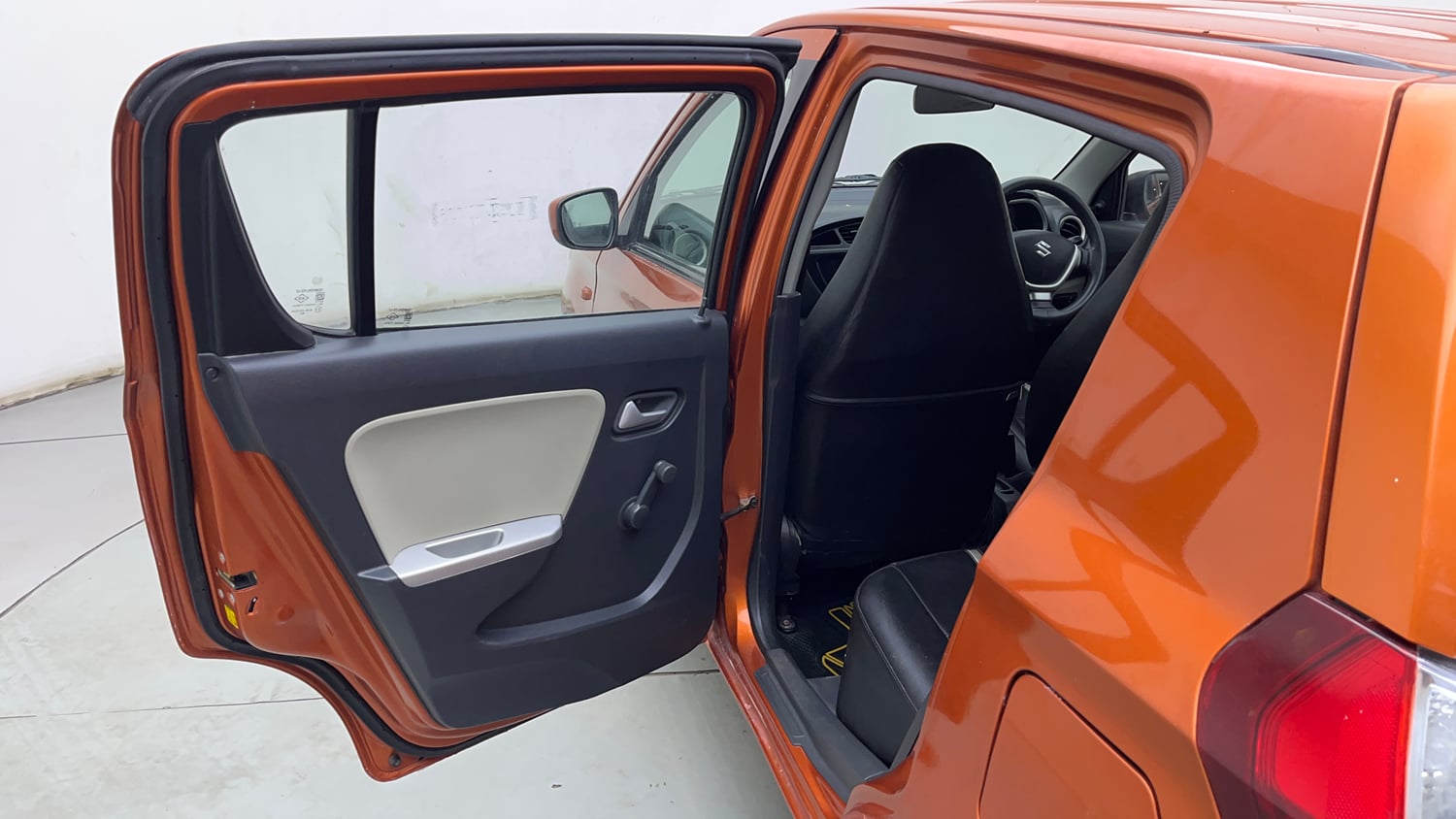 Used 2015 Maruti Suzuki Alto K10 VXi (O) Petrol Manual interior LEFT REAR DOOR OPEN VIEW