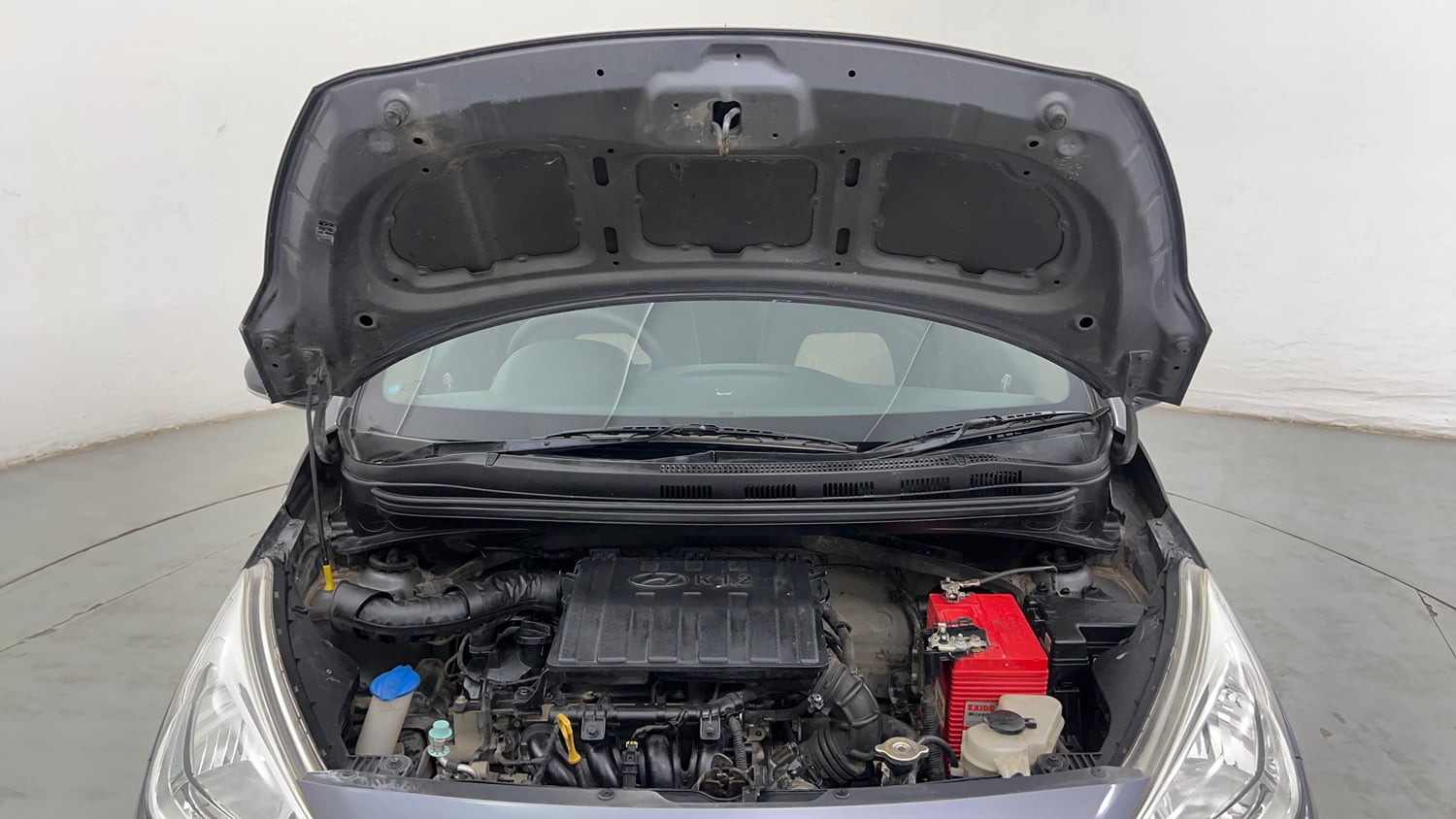Used 2016 Hyundai Grand i10 Sportz 1.2 Kappa VTVT Petrol Manual engine ENGINE & BONNET OPEN FRONT VIEW