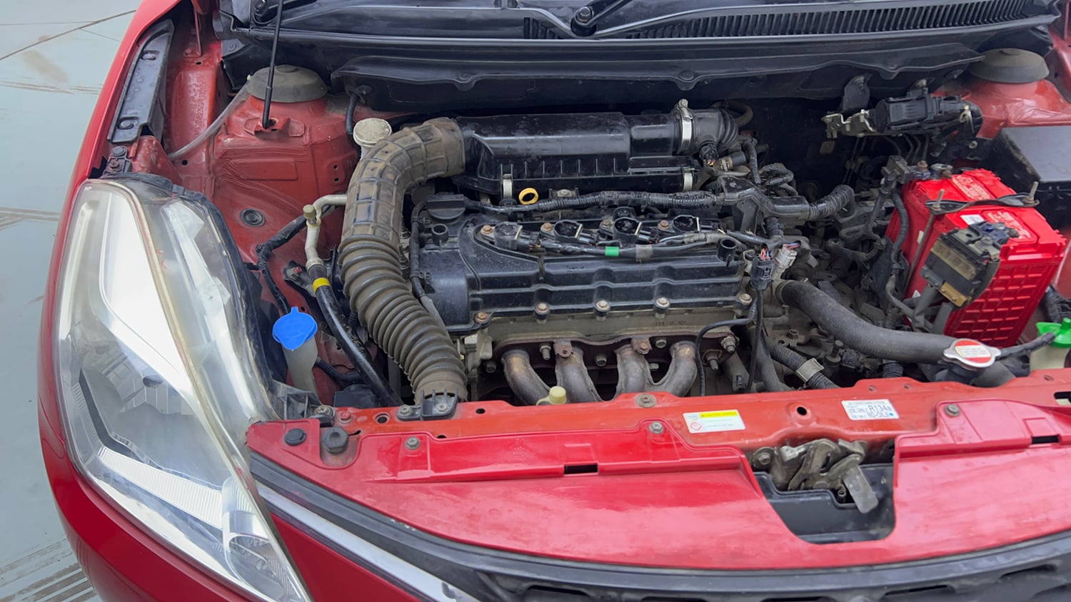 Used 2016 Maruti Suzuki Baleno Delta 1.2 AT Petrol Automatic engine ENGINE RIGHT SIDE VIEW