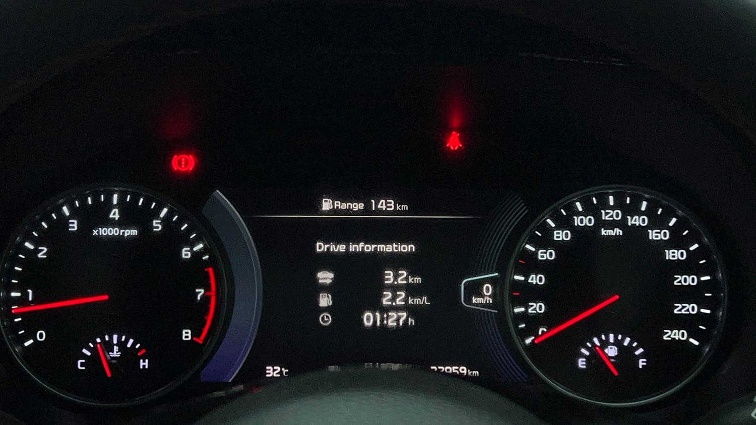 Used 2023 Kia Seltos GTX Plus 1.4 Petrol Manual interior CLUSTERMETER VIEW