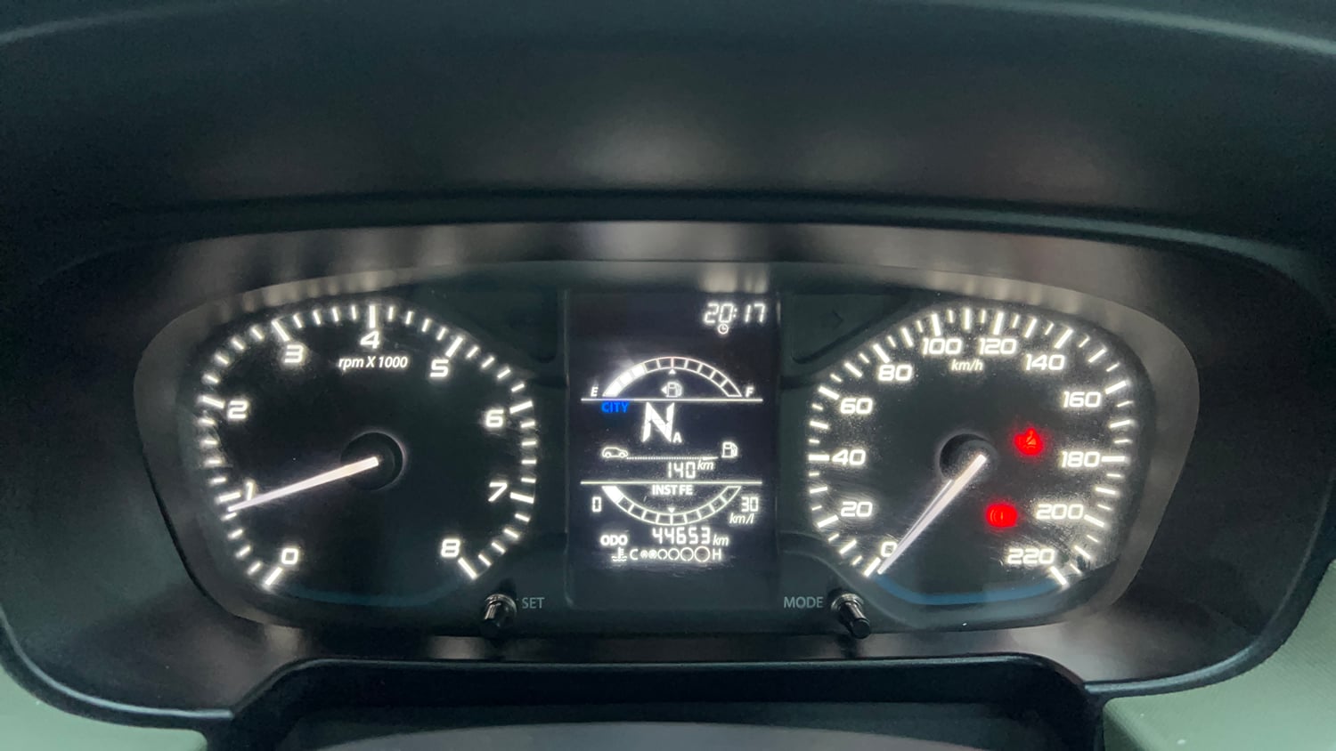 Used 2022 Tata Punch Accomplished AMT Petrol Automatic interior CLUSTERMETER VIEW