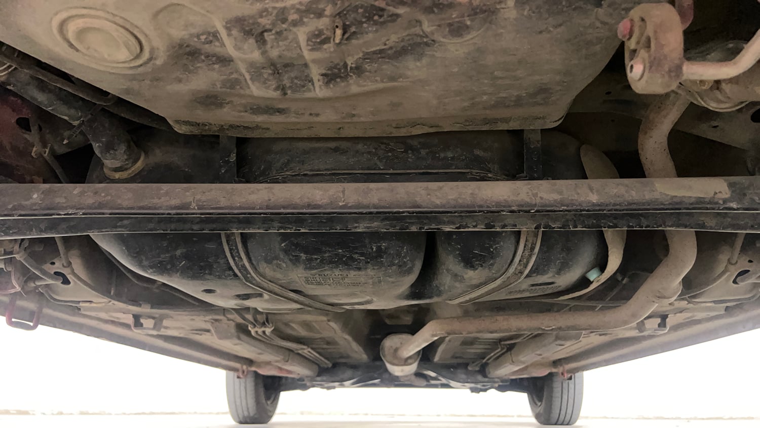 Used 2015 Maruti Suzuki Celerio VXi CNG Cng Manual extra REAR UNDERBODY VIEW (TAKEN FROM REAR)