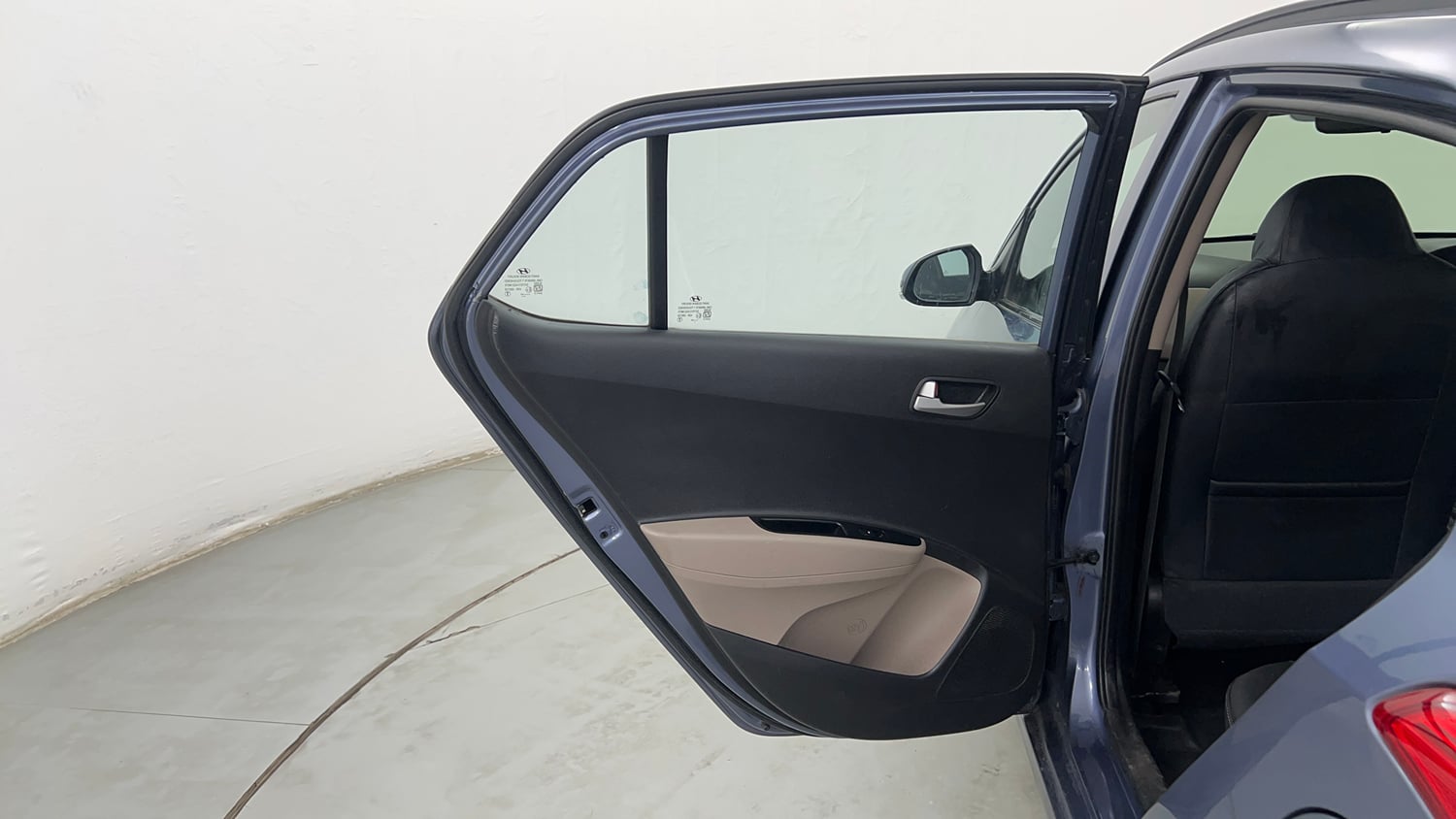 Used 2015 Hyundai Grand i10 Asta AT 1.2 Kappa VTVT Petrol Automatic interior LEFT REAR DOOR OPEN VIEW