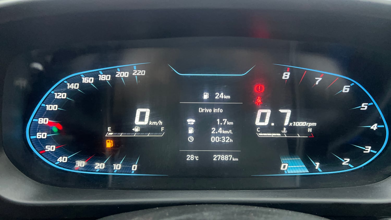 Used 2023 Hyundai New i20 Asta (O) 1.2 MT Petrol Manual interior CLUSTERMETER VIEW