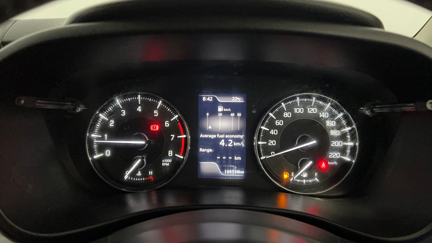 Used 2022 Maruti Suzuki Baleno Zeta MT Petrol Manual interior CLUSTERMETER VIEW