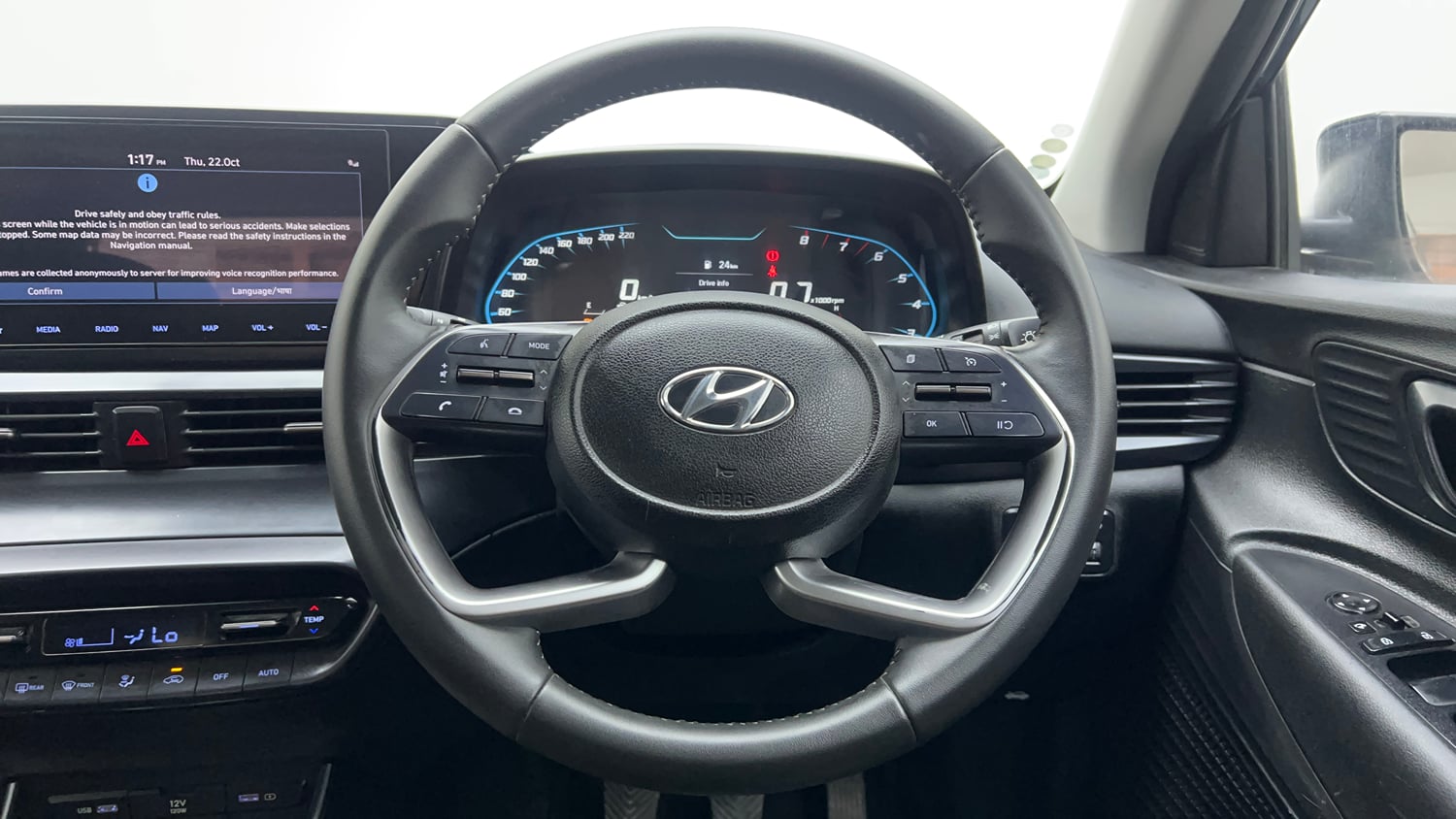 Used 2023 Hyundai New i20 Asta (O) 1.2 MT Petrol Manual interior STEERING VIEW