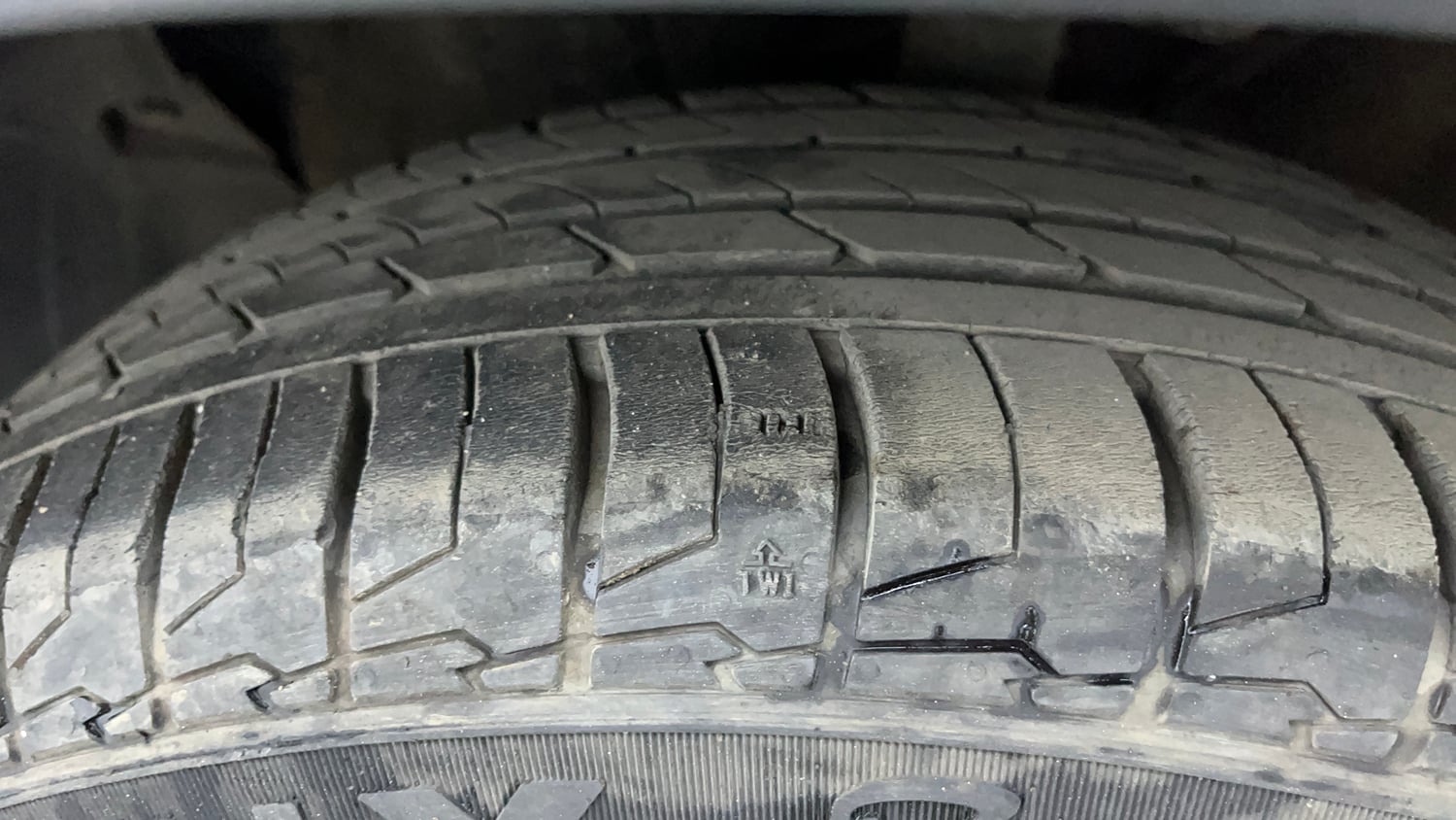 Used 2024 kia Seltos HTX 1.5 Petrol IVT Petrol Automatic tyres LEFT FRONT TYRE TREAD VIEW