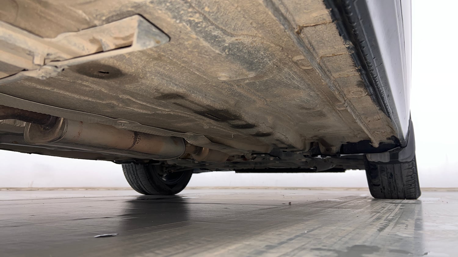 Used 2022 Volkswagen Virtus GT Plus 1.5 TSI EVO DSG Petrol Automatic extra REAR RIGHT UNDERBODY VIEW
