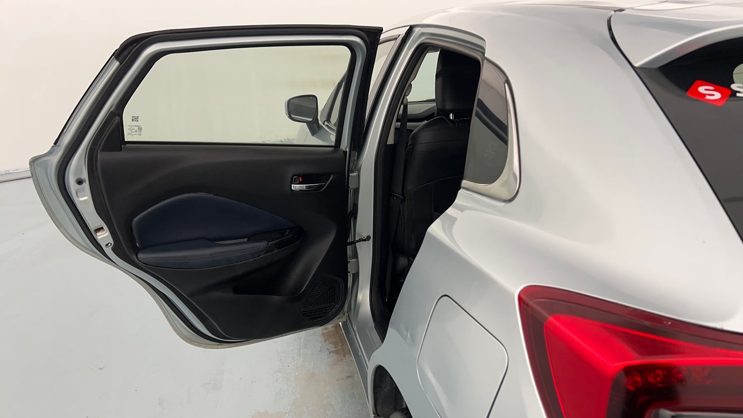 Used 2022 Maruti Suzuki Baleno Zeta MT Petrol Manual interior LEFT REAR DOOR OPEN VIEW