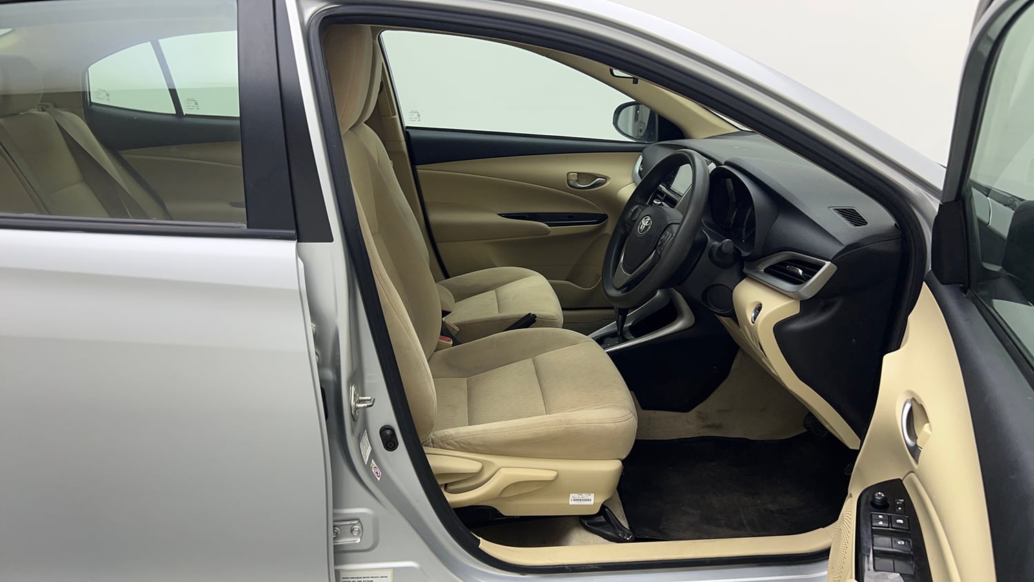 Used 2019 Toyota Yaris G CVT Petrol Automatic interior RIGHT SIDE FRONT DOOR CABIN VIEW