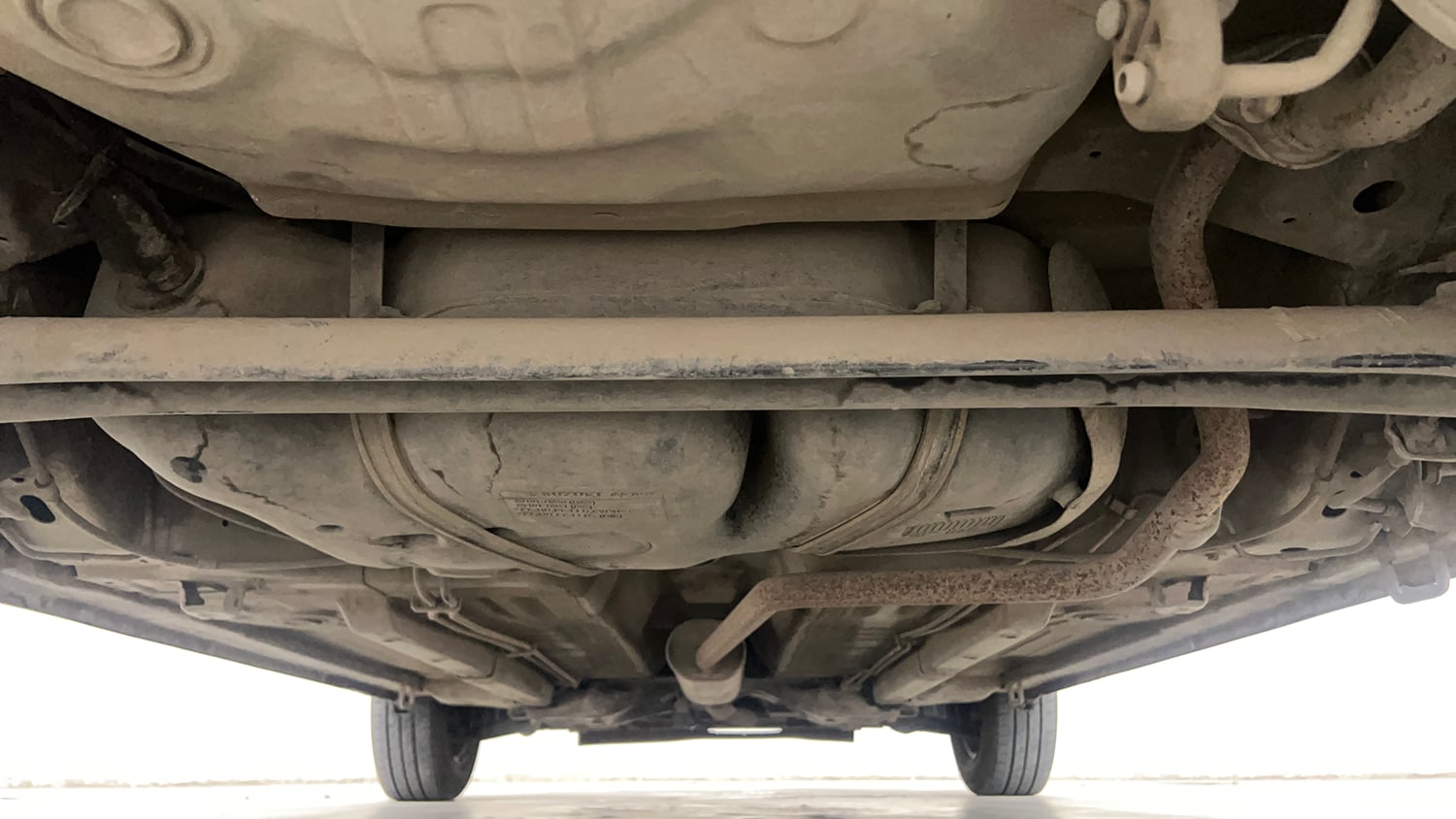 Used 2017 Maruti Suzuki Celerio ZXI (O) AMT Petrol Automatic extra REAR UNDERBODY VIEW (TAKEN FROM REAR)