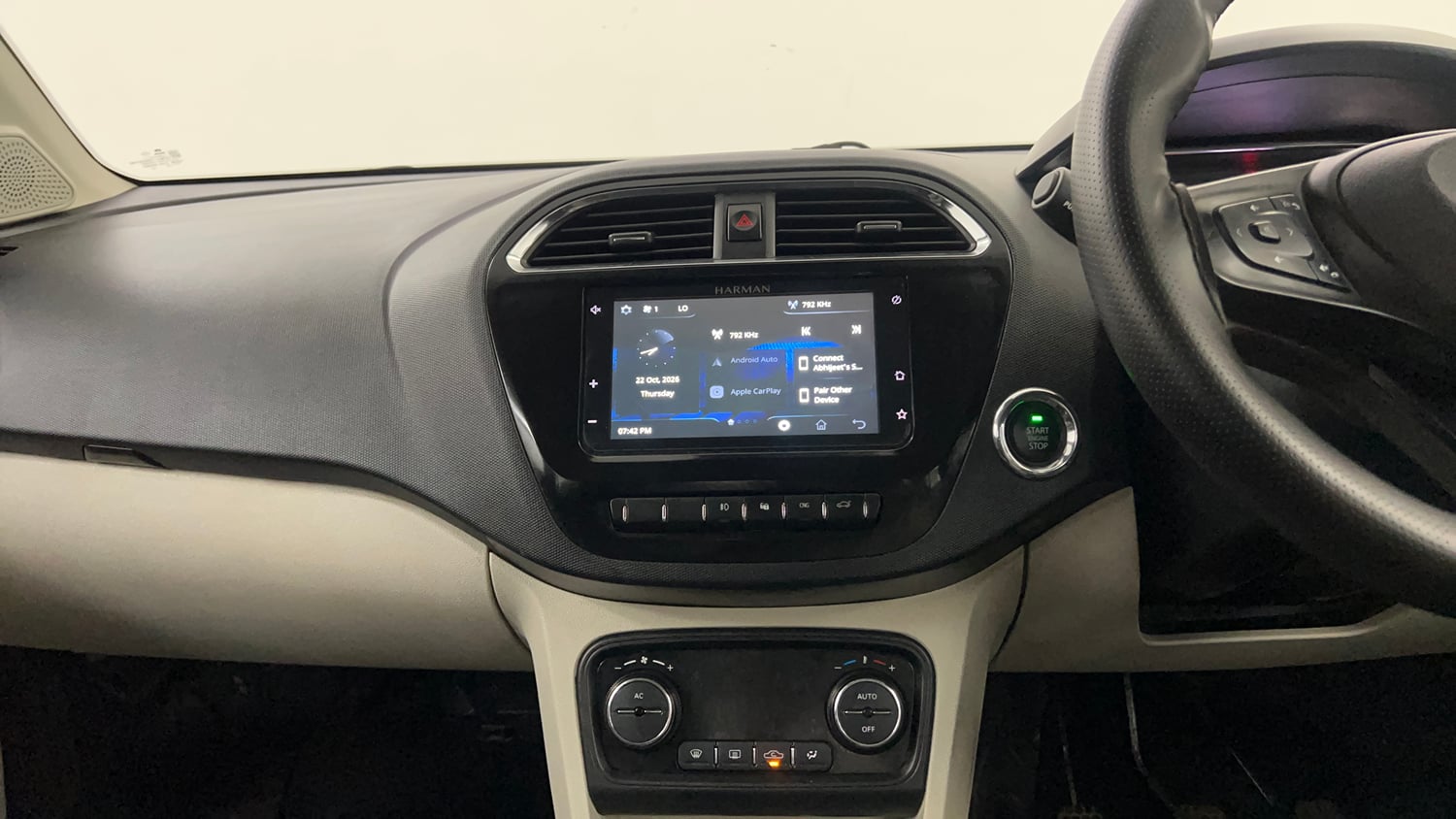 Used 2023 Tata Tigor XZ Plus CNG Cng Manual interior MUSIC SYSTEM & AC CONTROL VIEW