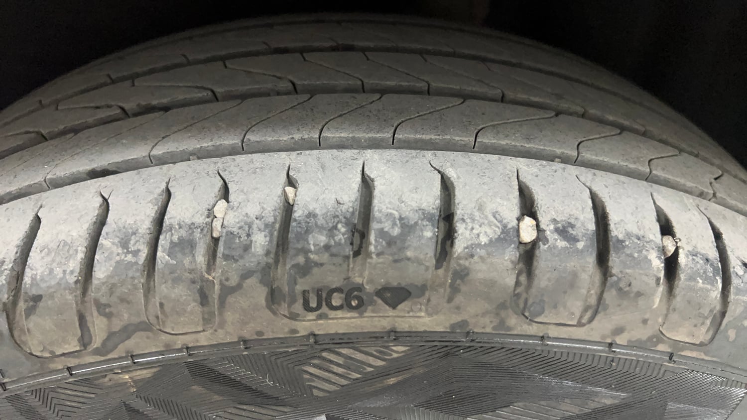 Used 2016 Ford EcoSport Titanium 1.5L Ti-VCT AT Petrol Automatic tyres LEFT REAR TYRE TREAD VIEW