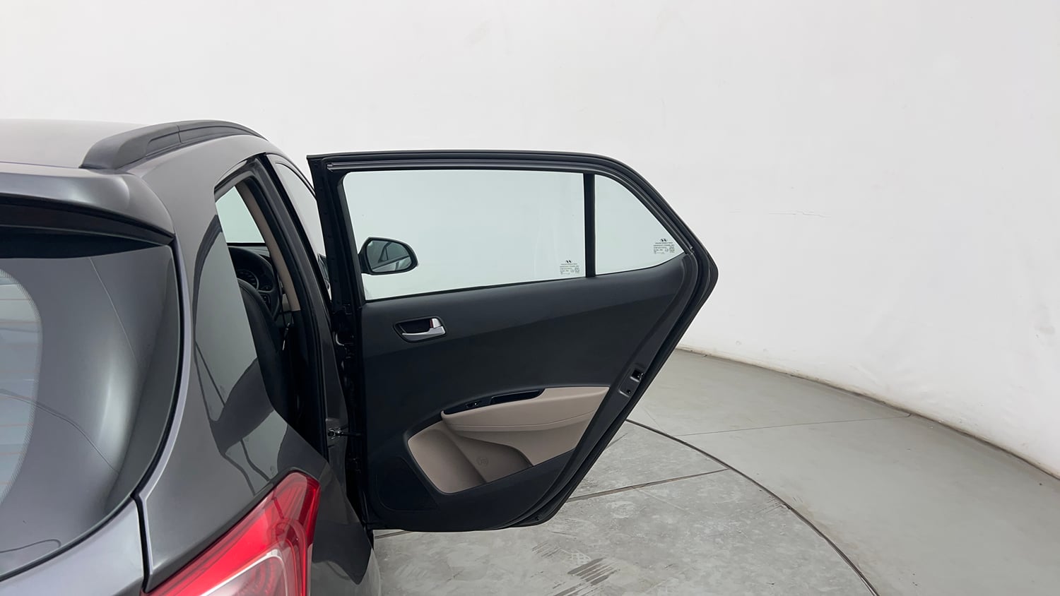 Used 2019 Hyundai Grand i10 Sportz 1.2 Kappa VTVT Petrol Manual interior RIGHT REAR DOOR OPEN VIEW