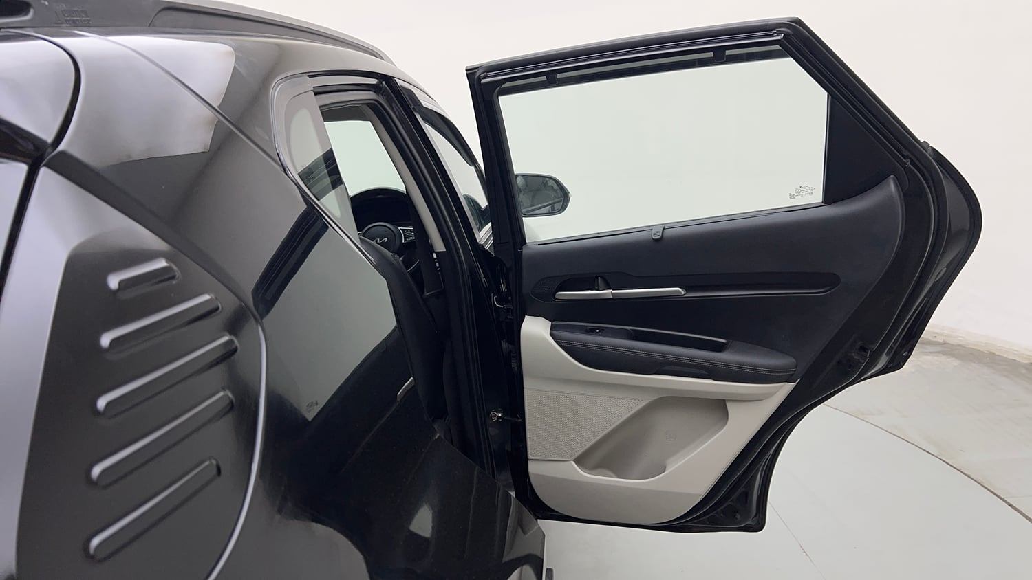 Used 2023 Kia Sonet HTX 1.0 Turbo Petrol DCT Petrol Automatic interior RIGHT REAR DOOR OPEN VIEW