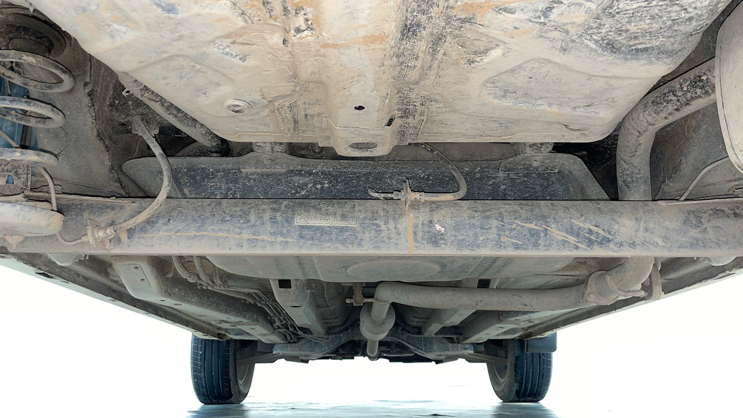 Used 2023 Tata Nexon XZ Plus Petrol Manual extra REAR UNDERBODY VIEW (TAKEN FROM REAR)