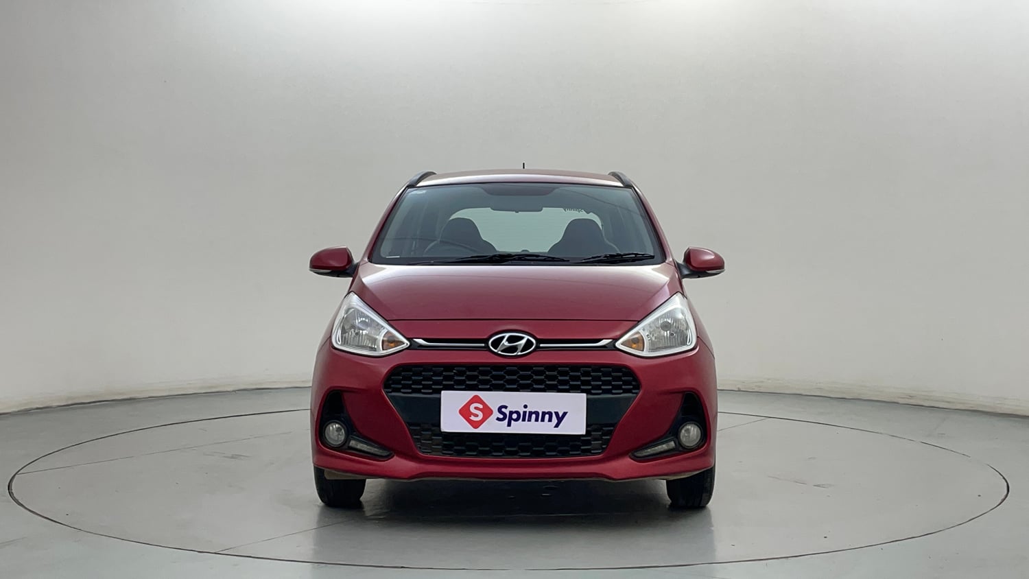 Used 2017 Hyundai Grand i10 Sportz (O) 1.2 Kappa VTVT Petrol Manual exterior FRONT VIEW
