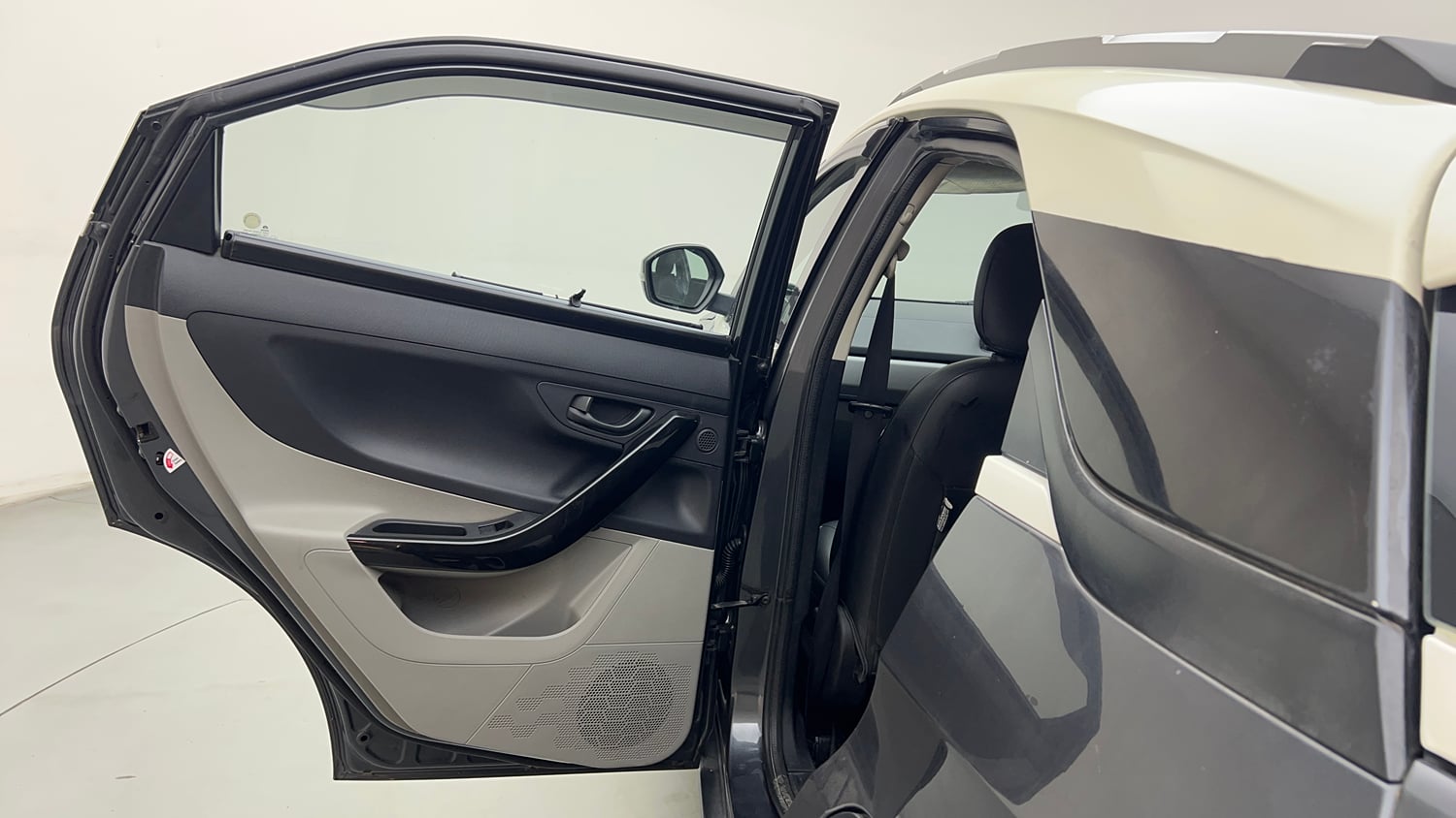 Used 2019 Tata Nexon XMA Diesel Diesel Automatic interior LEFT REAR DOOR OPEN VIEW