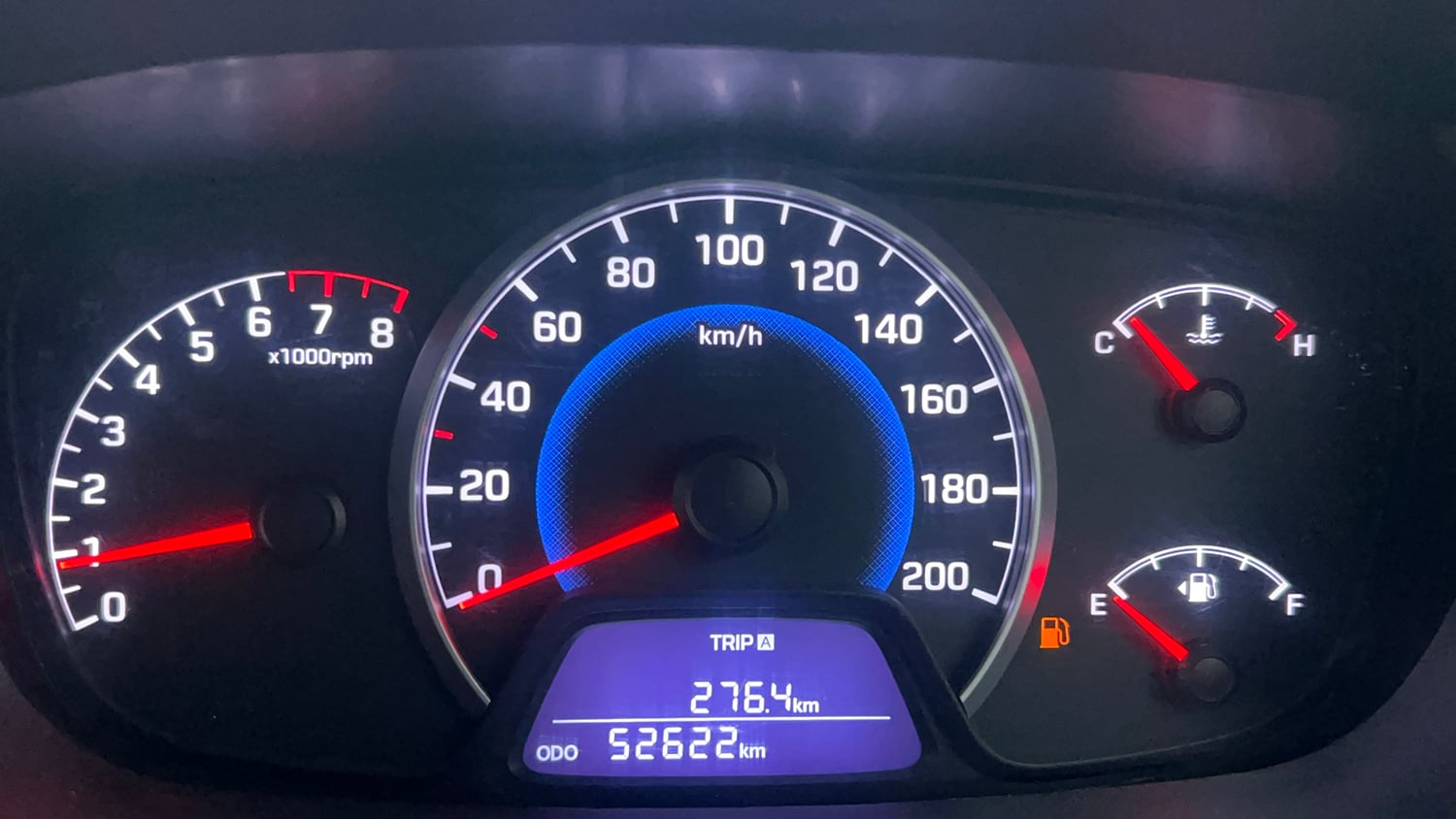 Used 2015 Hyundai Grand i10 Sportz 1.2 Kappa VTVT Petrol Manual interior CLUSTERMETER VIEW