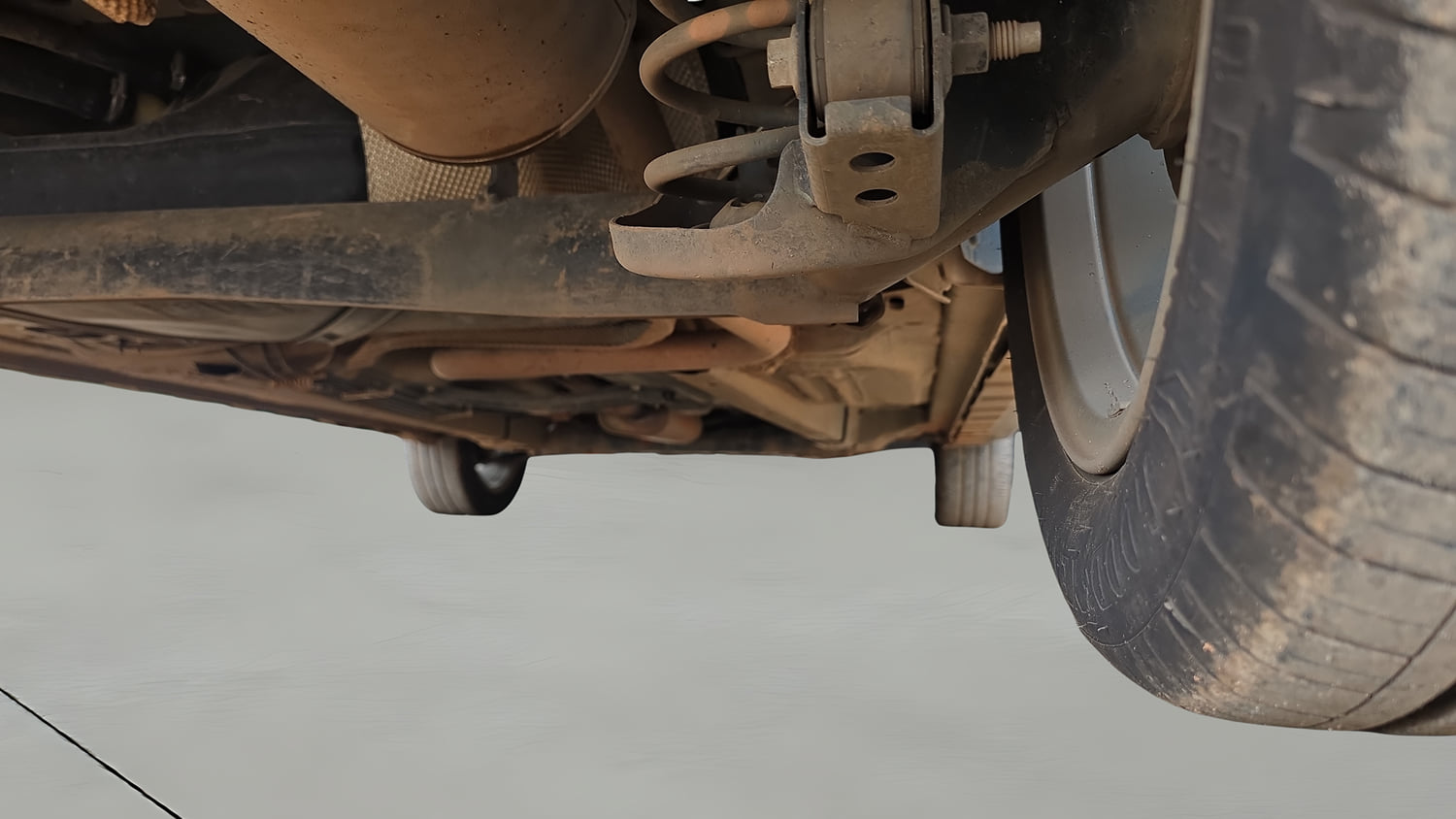 Used 2021 Ford Freestyle Titanium 1.2 Ti-VCT Petrol Manual extra REAR RIGHT UNDERBODY VIEW