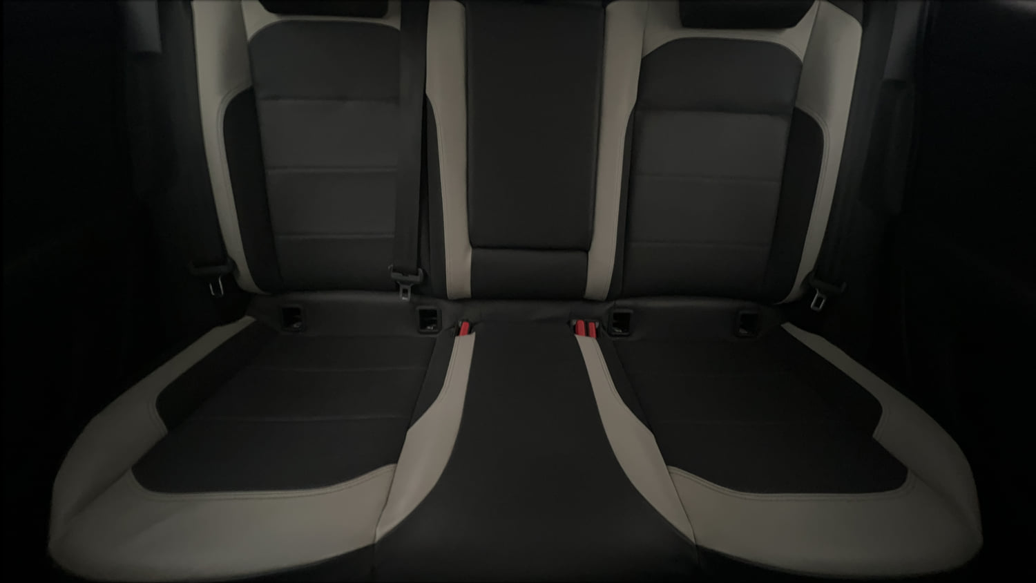 Used 2023 Volkswagen Taigun Topline 1.0 TSI MT Petrol Manual interior REAR SEAT CONDITION VIEW