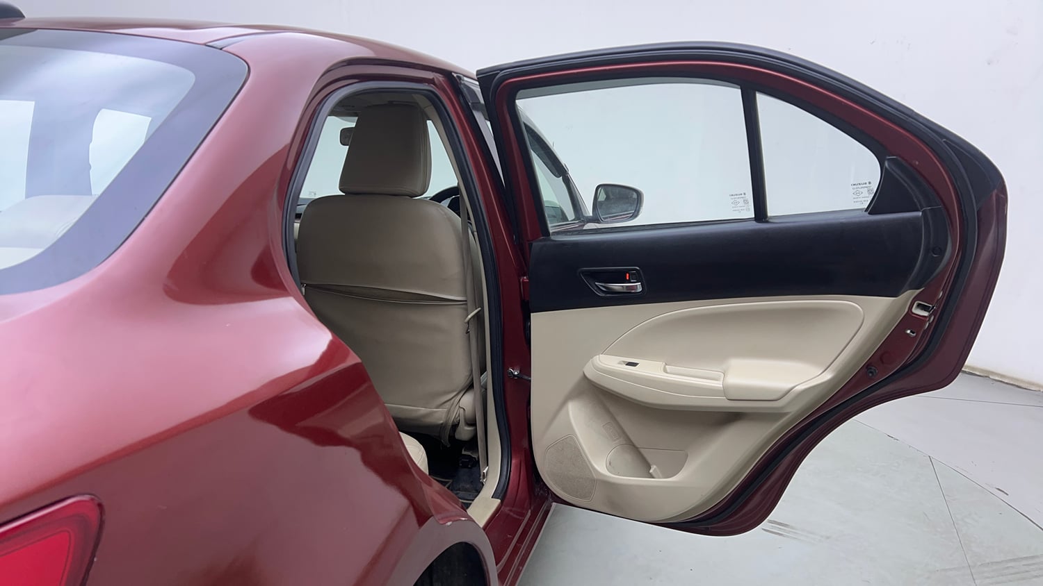 Used 2019 Maruti Suzuki Dzire VXi Petrol Manual interior RIGHT REAR DOOR OPEN VIEW