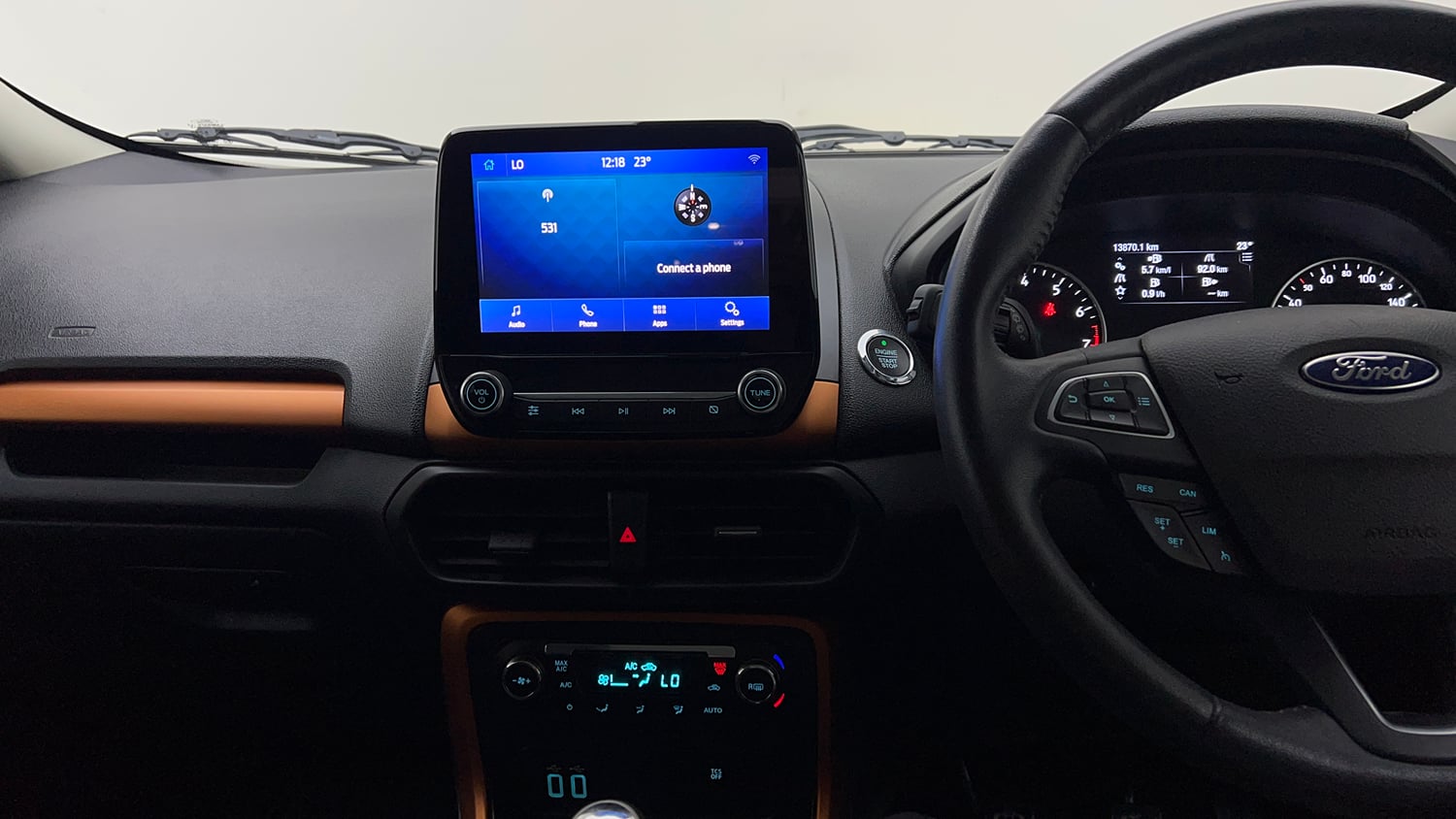 Used 2021 Ford EcoSport S MT 1.5 Ti-VCT Petrol Manual interior MUSIC SYSTEM & AC CONTROL VIEW